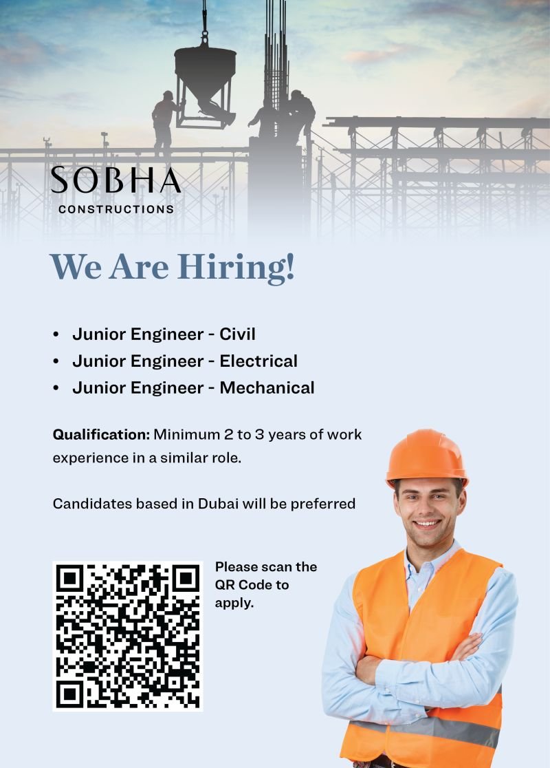 Direct hiring for Construction Engineers